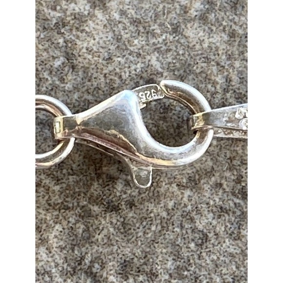 Vintage Sterling Silver Necklace Palm Tree RS 925 6.55g - Picture 10 of 12